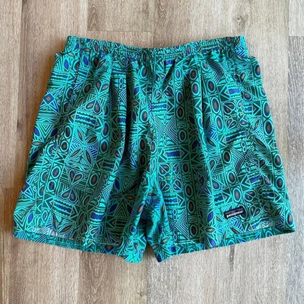 Vintage 90's Patagonia Tribal Print Baggies Shorts Size Small
